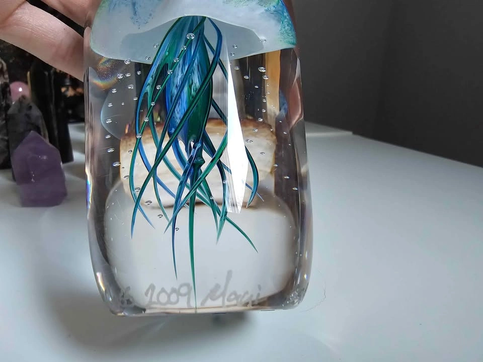 Hot Island Glass Blue/Green Jellyfish 🪼 2009 Edition Maui - photo 2