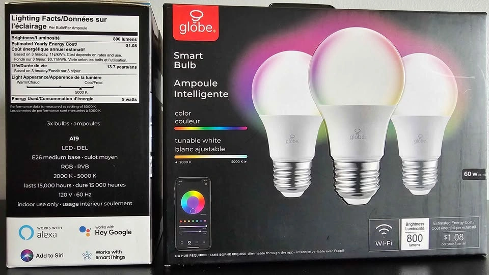 Brand New Globe Smart Wi-Fi RGB Dimmable LED Bulbs (2x 3-packs) - photo 2