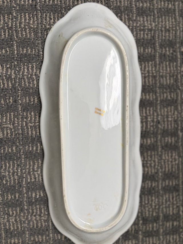 Vintage German Bavaria Lusterware Porcelain Serving Tray - photo 2