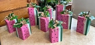 Hand Crafted and Hand Painted Wooden Watermelons
