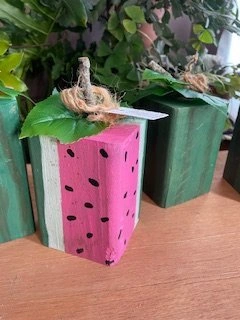Hand Crafted and Hand Painted Wooden Watermelons - photo 4