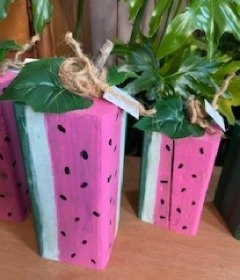 Hand Crafted and Hand Painted Wooden Watermelons - photo 5