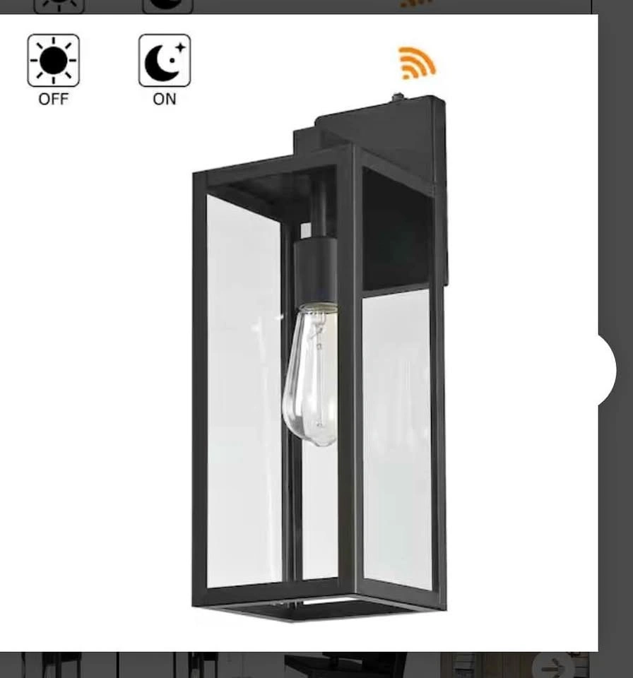BNIB 2 Black Outdoor Wall Lamp