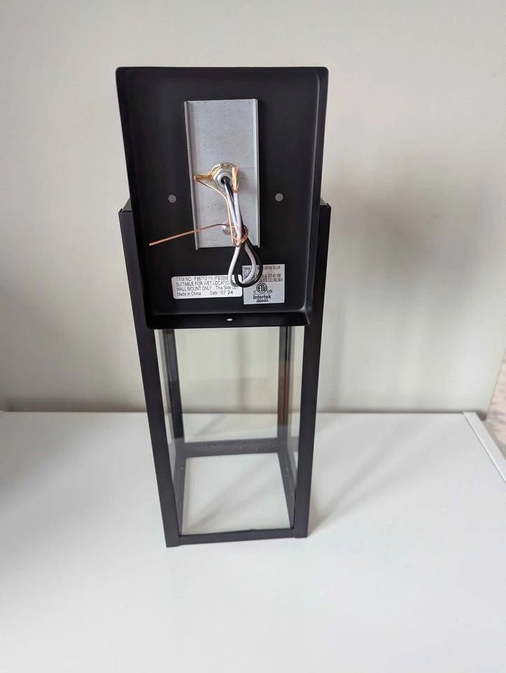 BNIB 2 Black Outdoor Wall Lamp - photo 2