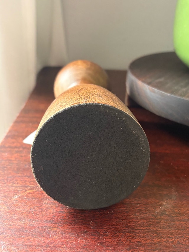 6” H. Abbott Collection Acacia Wood Candle Holder - photo 2