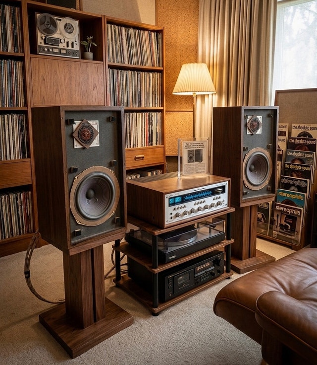Legendary Large Advent Loudspeakers (1975) "Fried Egg" Tweeters