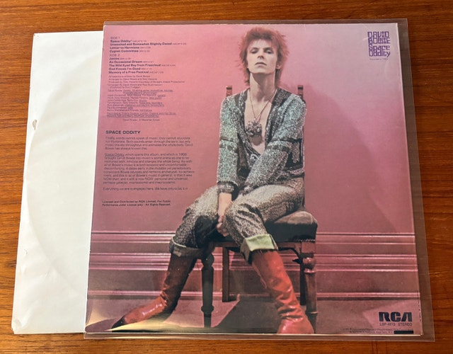 David Bowie Space Oddity 72 RCA LP vinyl record - photo 3