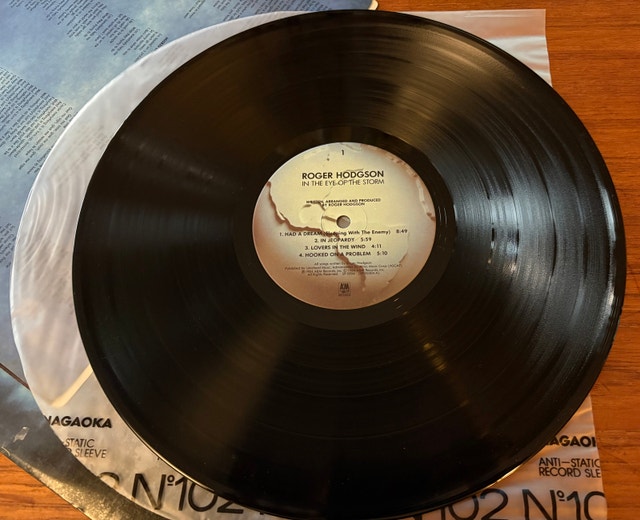 Roger Hodgson - In the Eye of the Storm (Vinyl LP, 1984) - photo 2