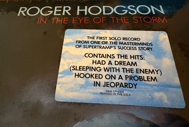 Roger Hodgson - In the Eye of the Storm (Vinyl LP, 1984) - photo 4