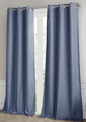 Grommet Panel Curtains, Total Blackout, 42" W x 95" L