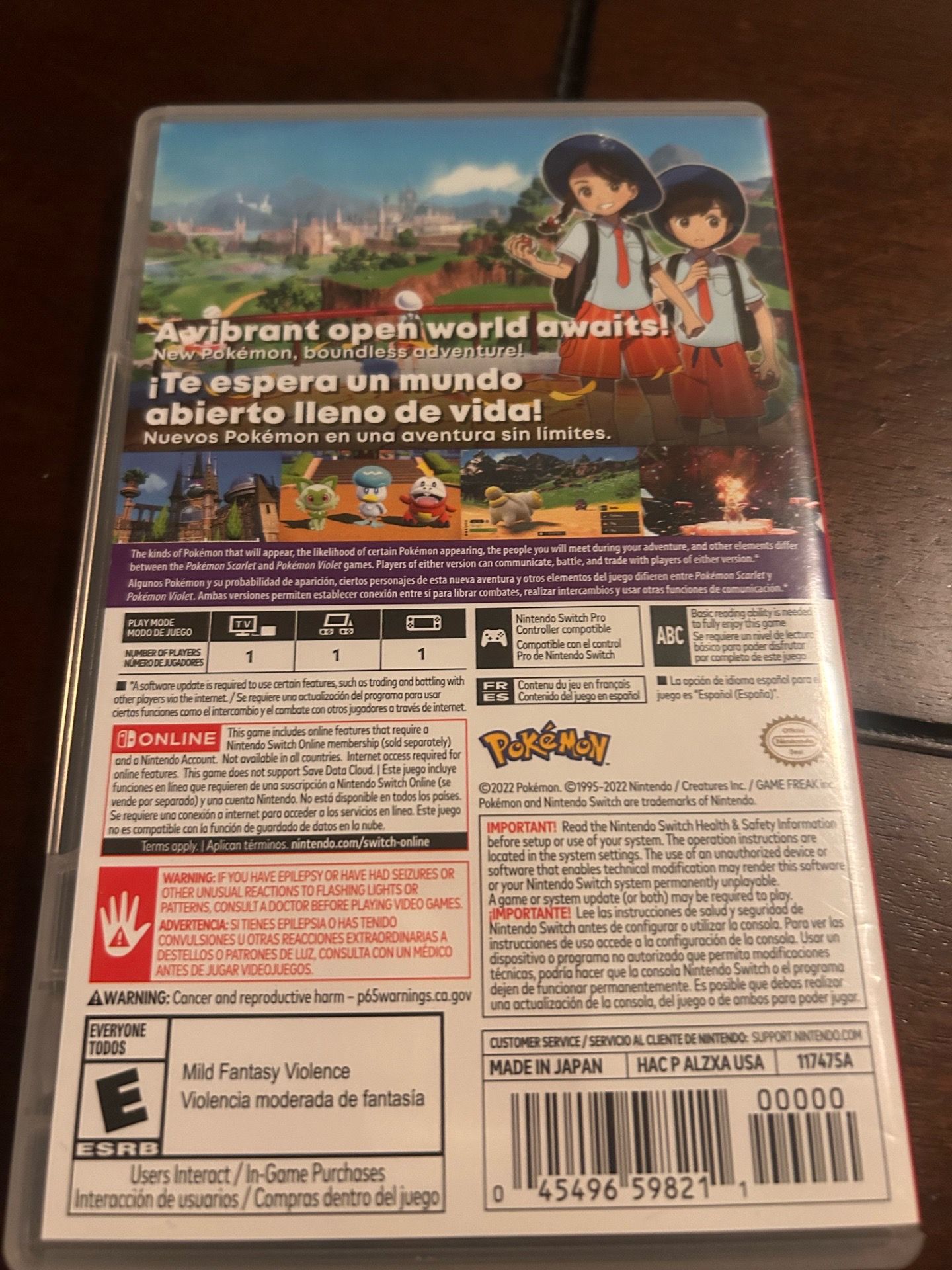 Pokemon Scarlet Nintendo Switch - photo 3