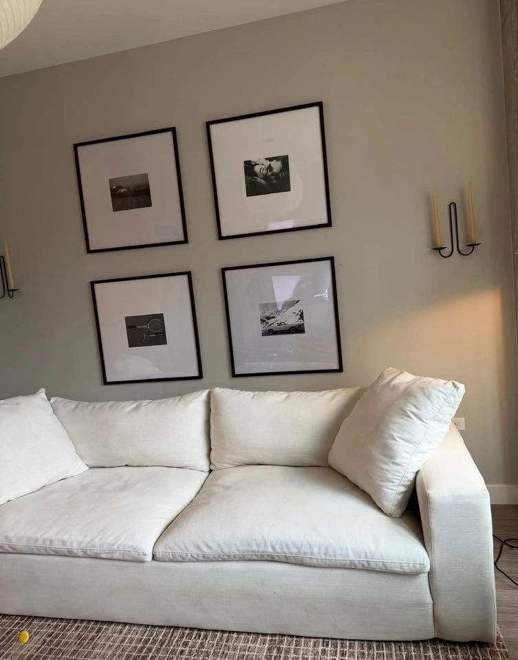96 inch Modular White Couch Living Spaces - photo 3