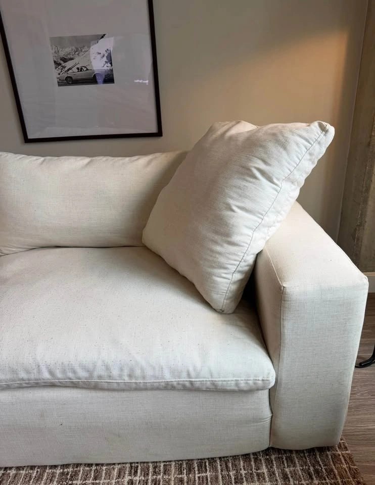 96 inch Modular White Couch Living Spaces - photo 4