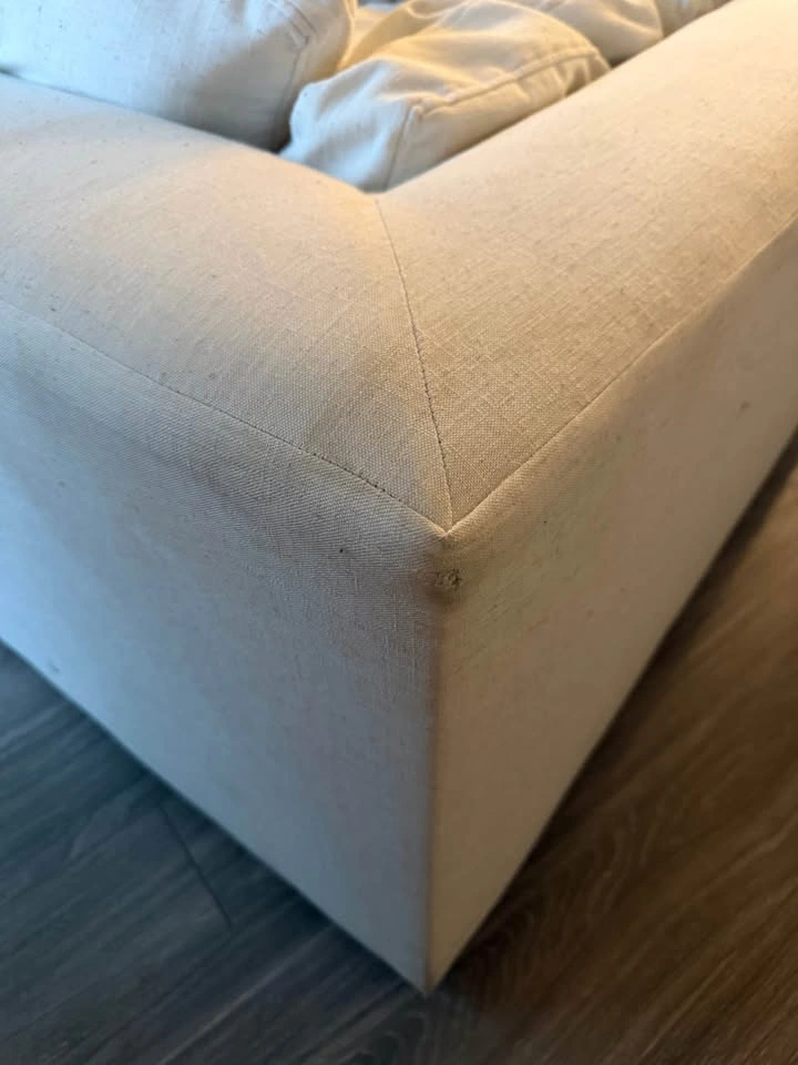 96 inch Modular White Couch Living Spaces - photo 5
