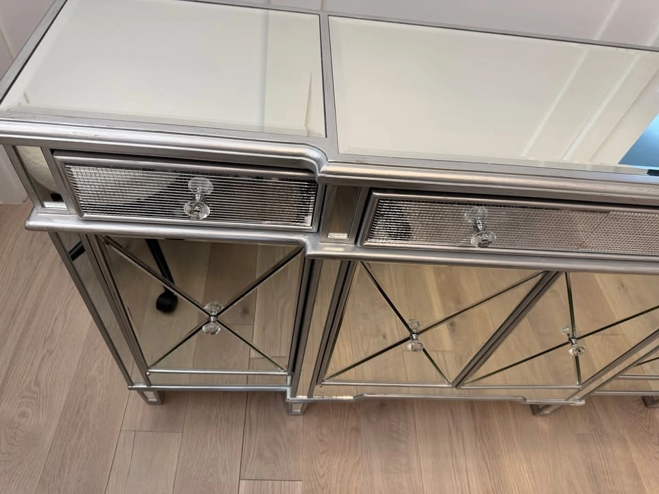 Mirrored Sideboard / Cabinet, 3 Drawers - photo 3