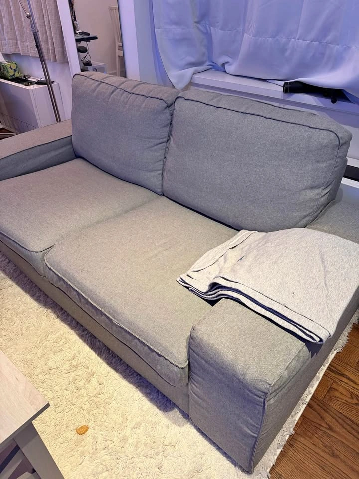 Gray Loveseat Couch