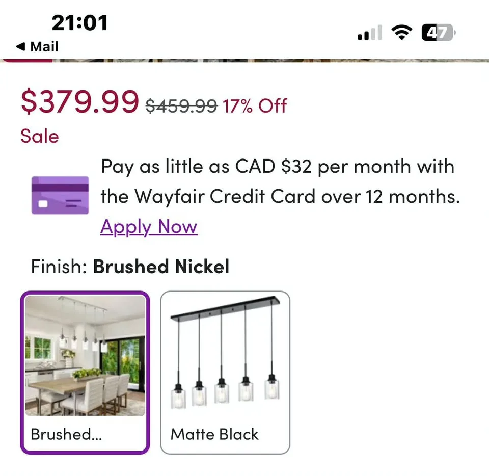 5 Light Kitchen Island Pendant Fixture image indicator(5)