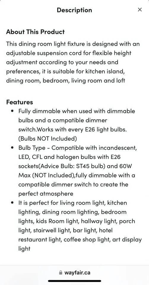 5 Light Kitchen Island Pendant Fixture image indicator(6)