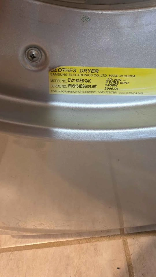 Samsung DV218AES/XAC Electric Clothes Dryer - photo 2