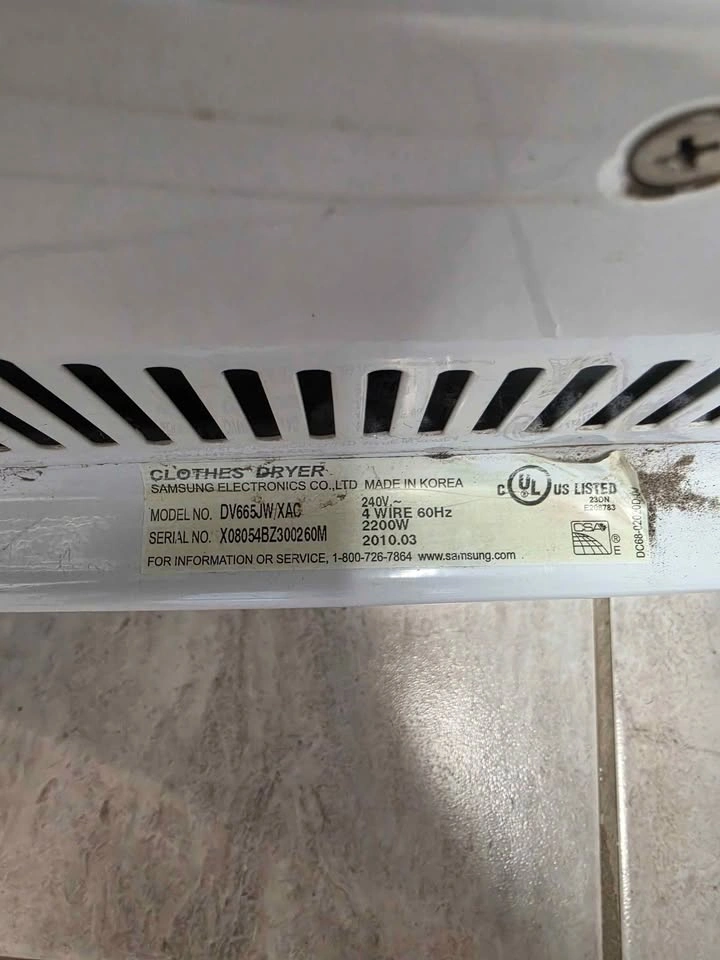 Samsung Washer WF-J1254 and Dryer DV665JW Set - photo 4