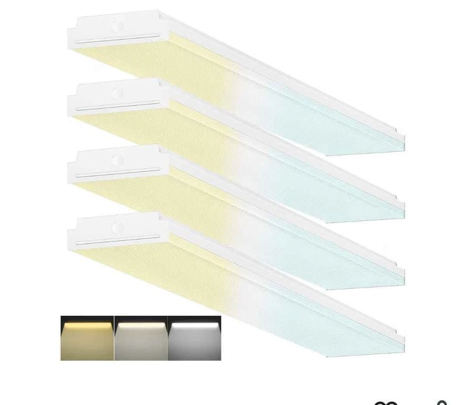 4FT Dimmable LED Wraparound Light Fixture (4 Pack) - photo 2
