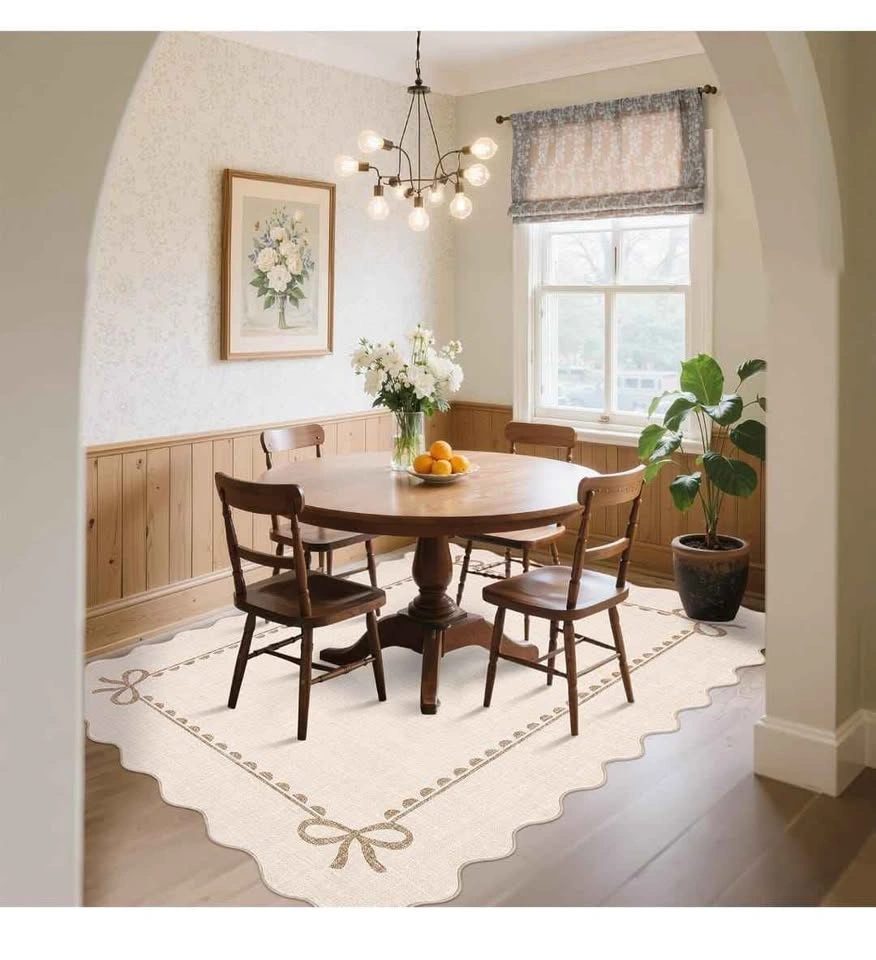 Scalloped Bow Rug - Beige 8x10 - photo 3