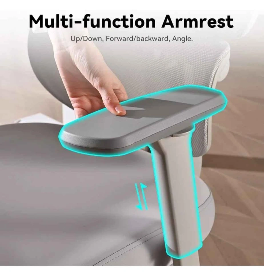 Ergonomic Office Chair with Footrest - Gray - photo 4