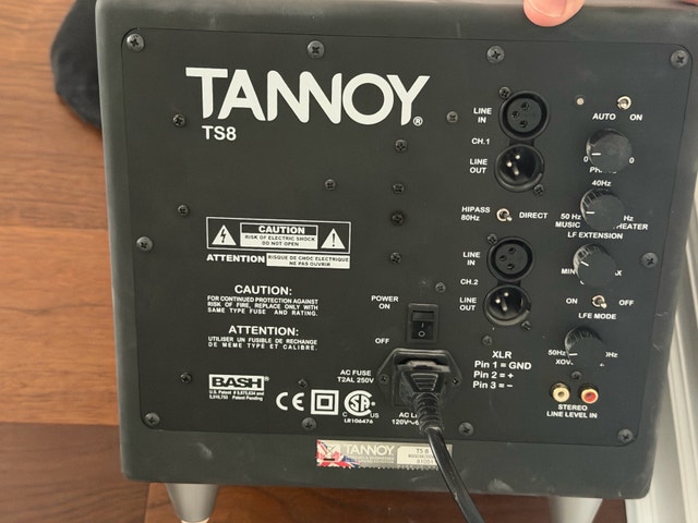 Tannoy TS8 Subwoofer - photo 4