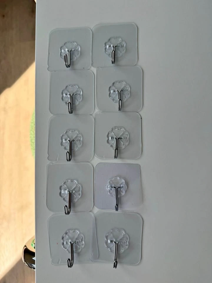 Self-Adhesive Wall Hooks (10 Pieces)