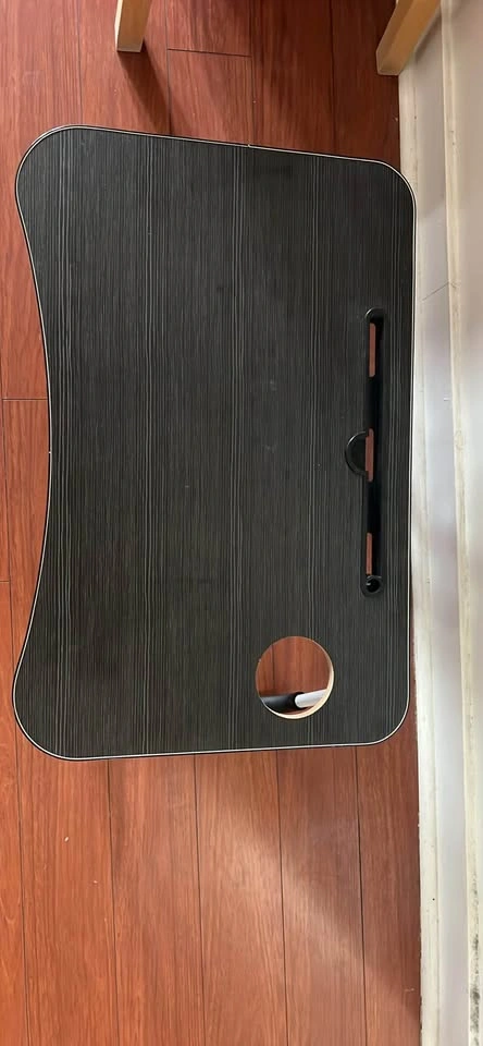 Portable Foldable Lap Desk with Cup Holder & Tablet Slot - photo 2
