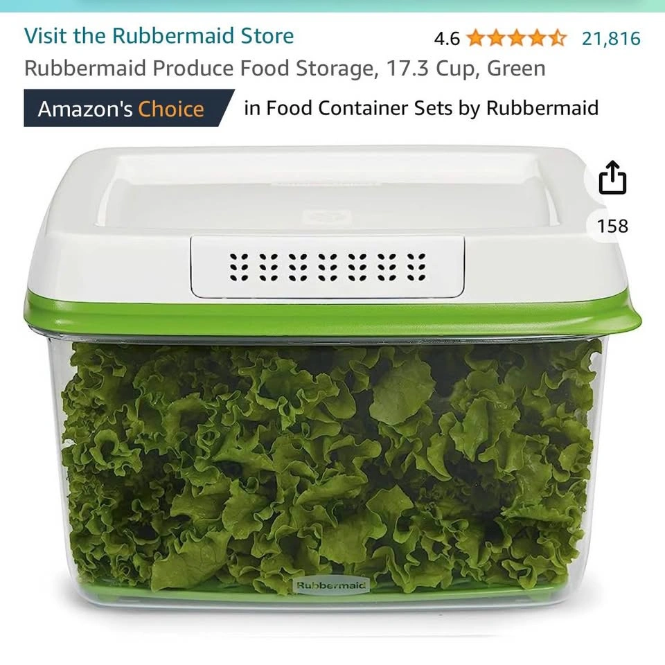 Rubbermaid Produce Food Storage, 17.3 Cup - photo 2