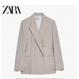 Zara Double-breasted straight-cut Blazer - photo 4