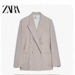 Zara Double-breasted straight-cut Blazer - photo 4