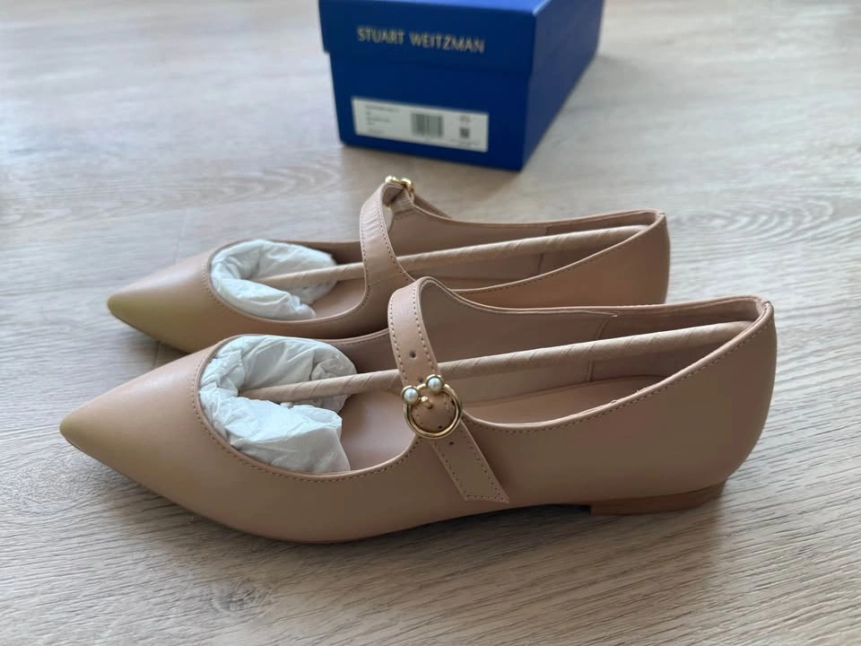 Stuart Weitzman PEARLRING MARY JANE FLAT - photo 2