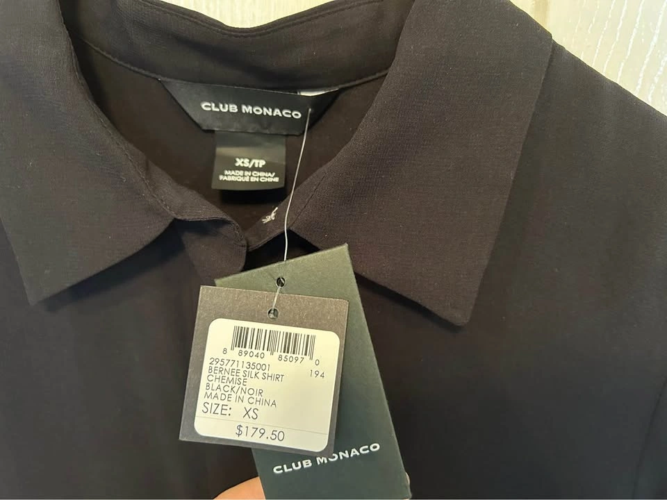 Club Monaco Bernee Silk Shirt - photo 3