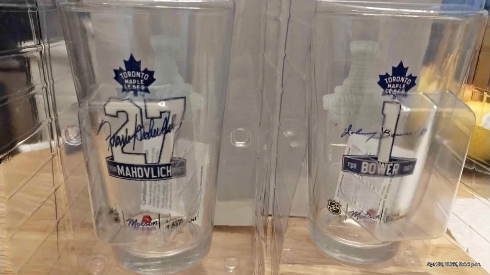 Maple Leafs Stanley Cup Glasses $15 Each