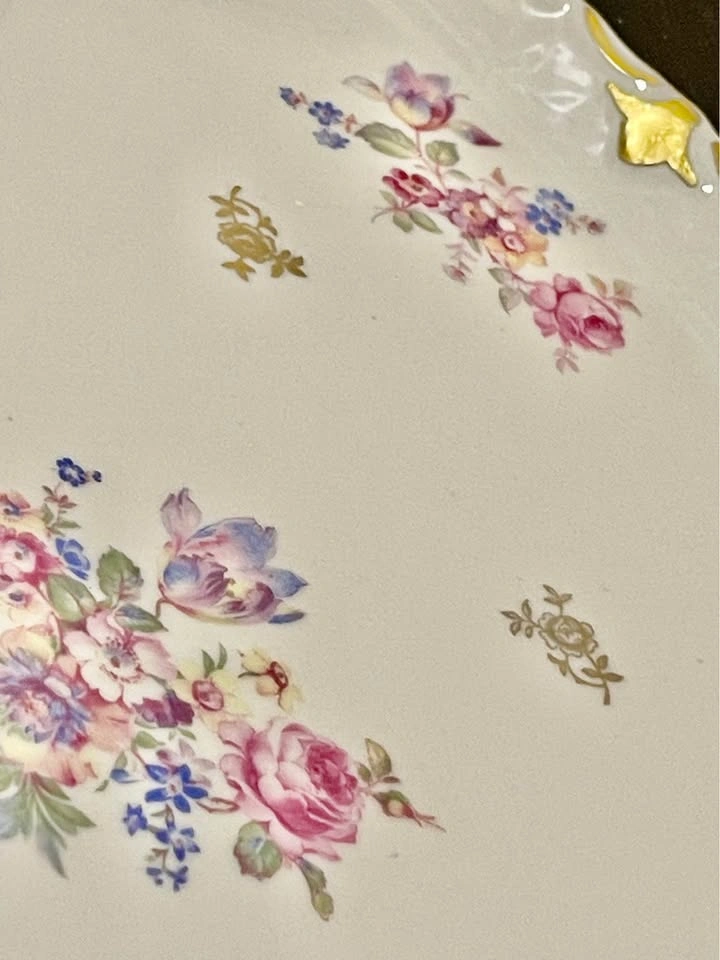 Rare Reichenbach Floral Gold Trim 20" Tray - photo 5