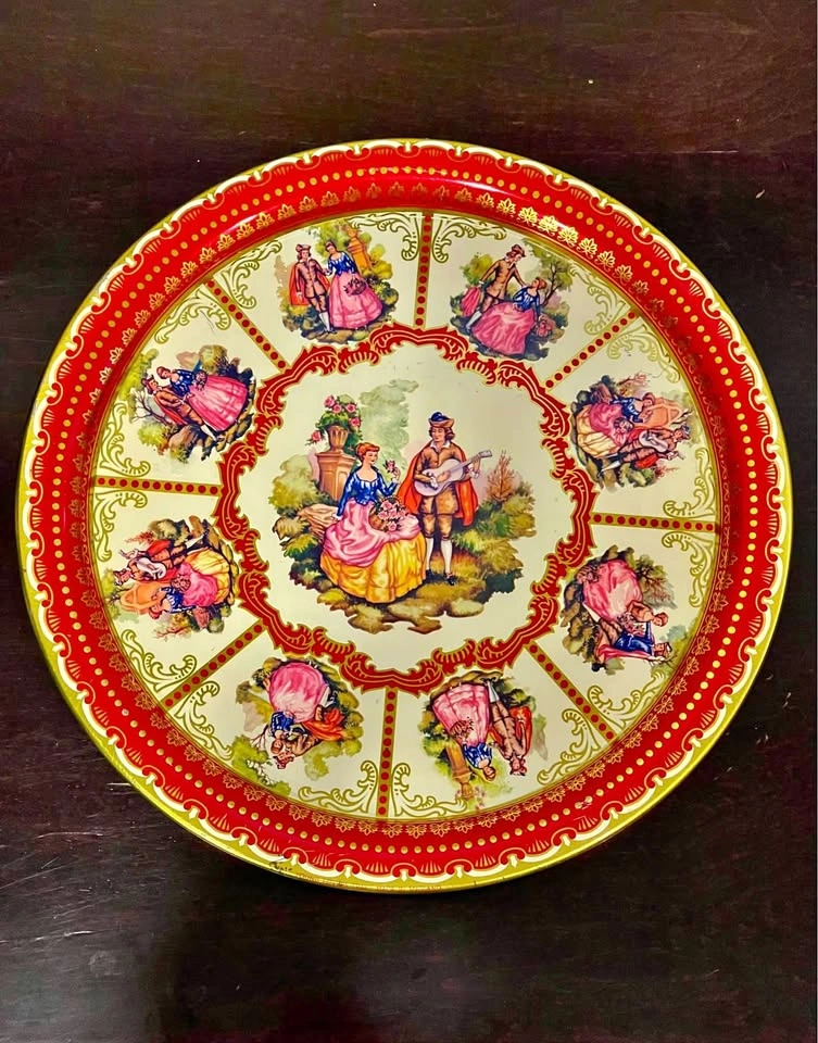 Vintage Tray tin tray metal serving tray made in England ELITE y