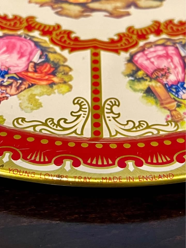 Vintage Tray tin tray metal serving tray made in England ELITE y - photo 2