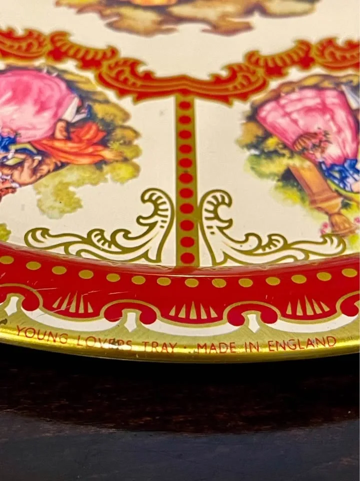 Vintage Tray tin tray metal serving tray made in England ELITE y - photo 2