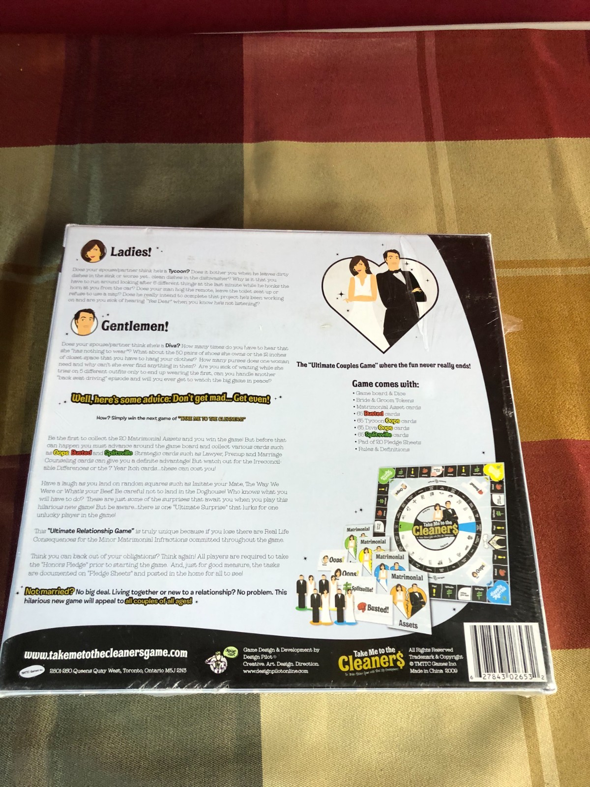 Take Me To The Cleaners Board Game New Complete Couples Party Ga - photo 2