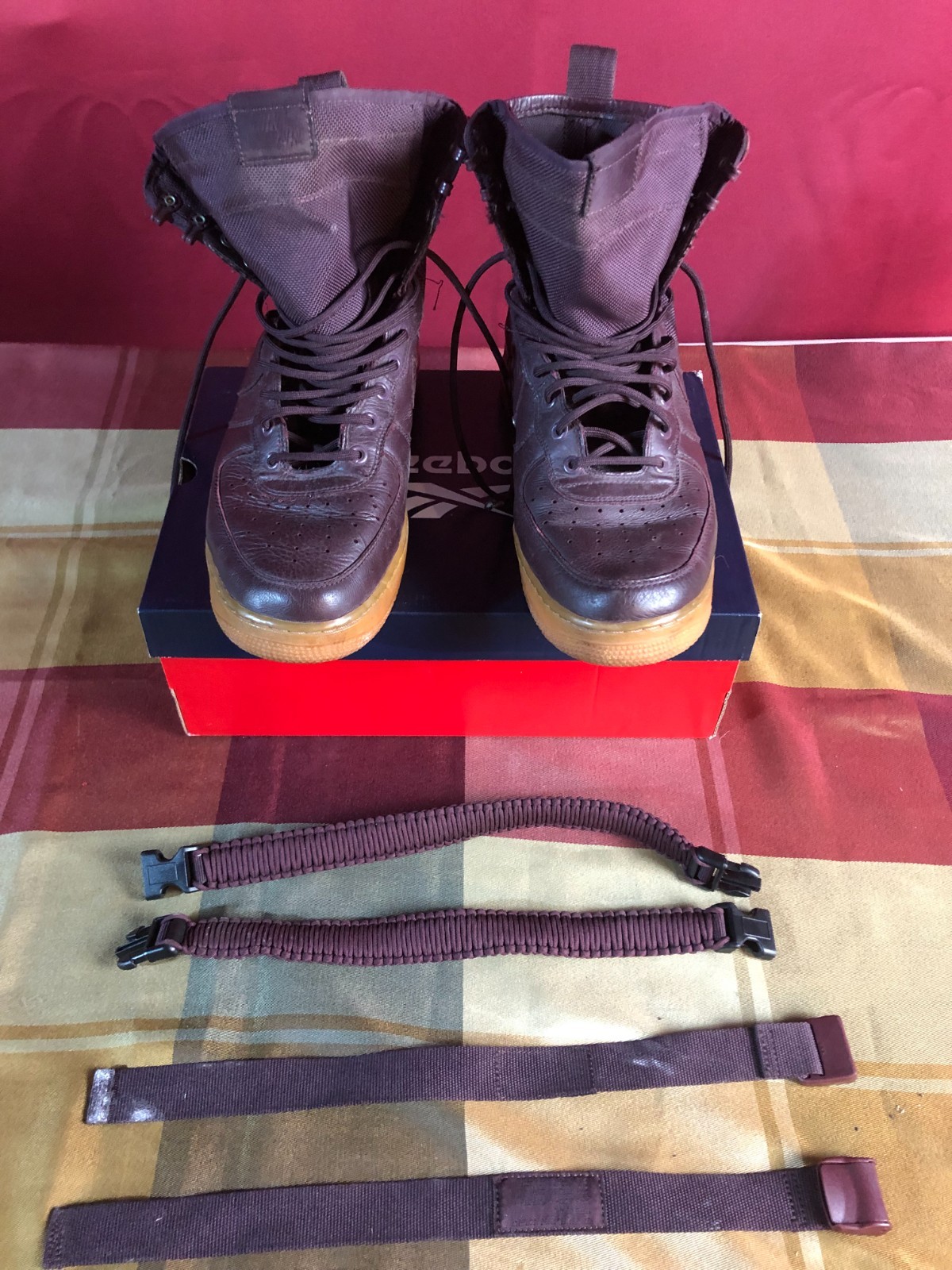 Nike SF Air Force 1 High Deep Burgundy Gum Men's Size 10.5 w/ St