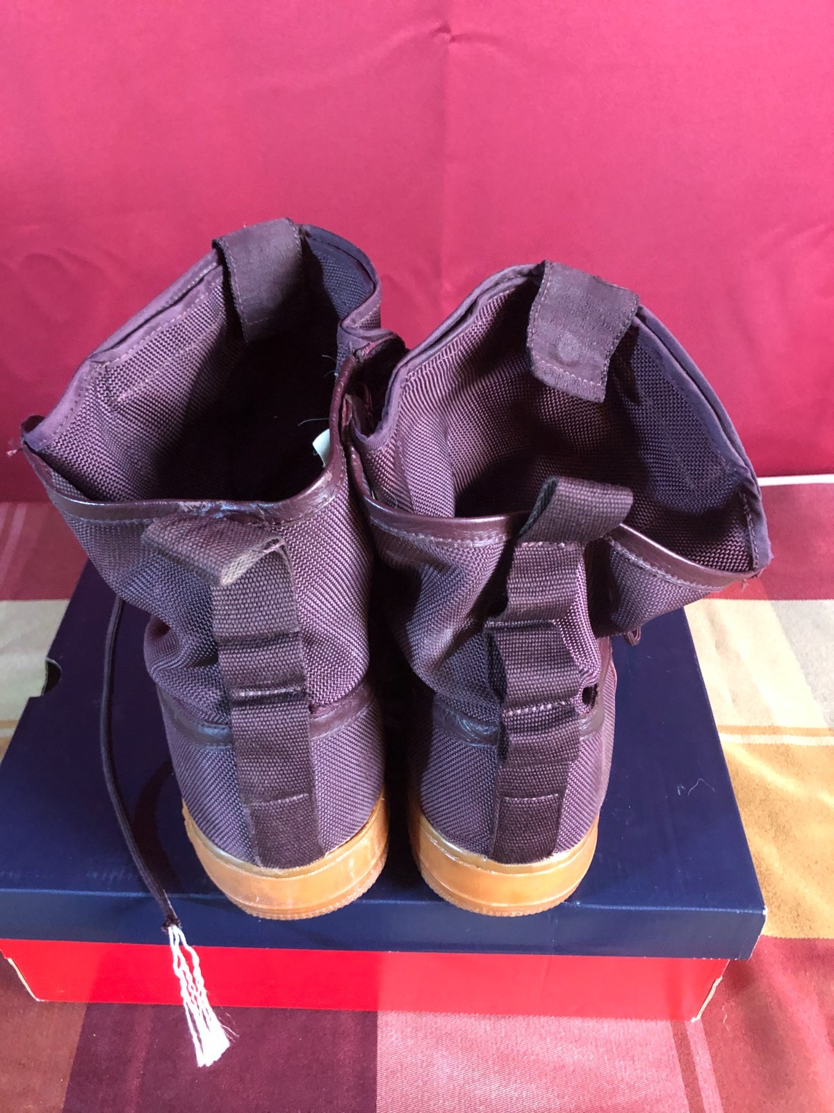Nike SF Air Force 1 High Deep Burgundy Gum Men's Size 10.5 w/ St - photo 3