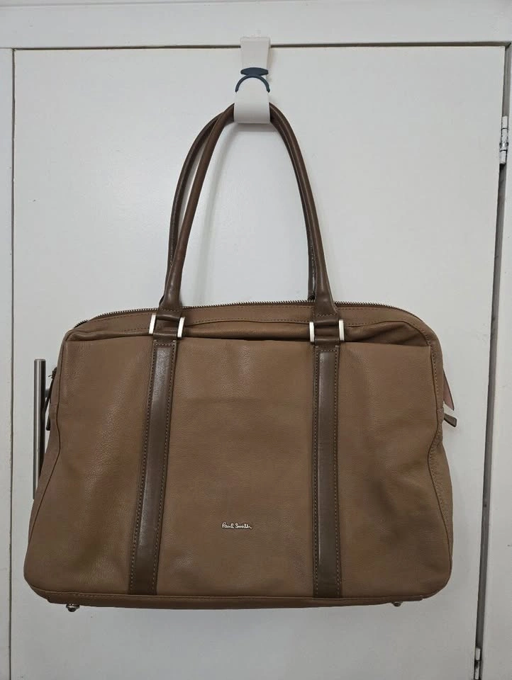 Paul Smith Leather Briefcase / Work Bag – Brown and Tan - photo 2