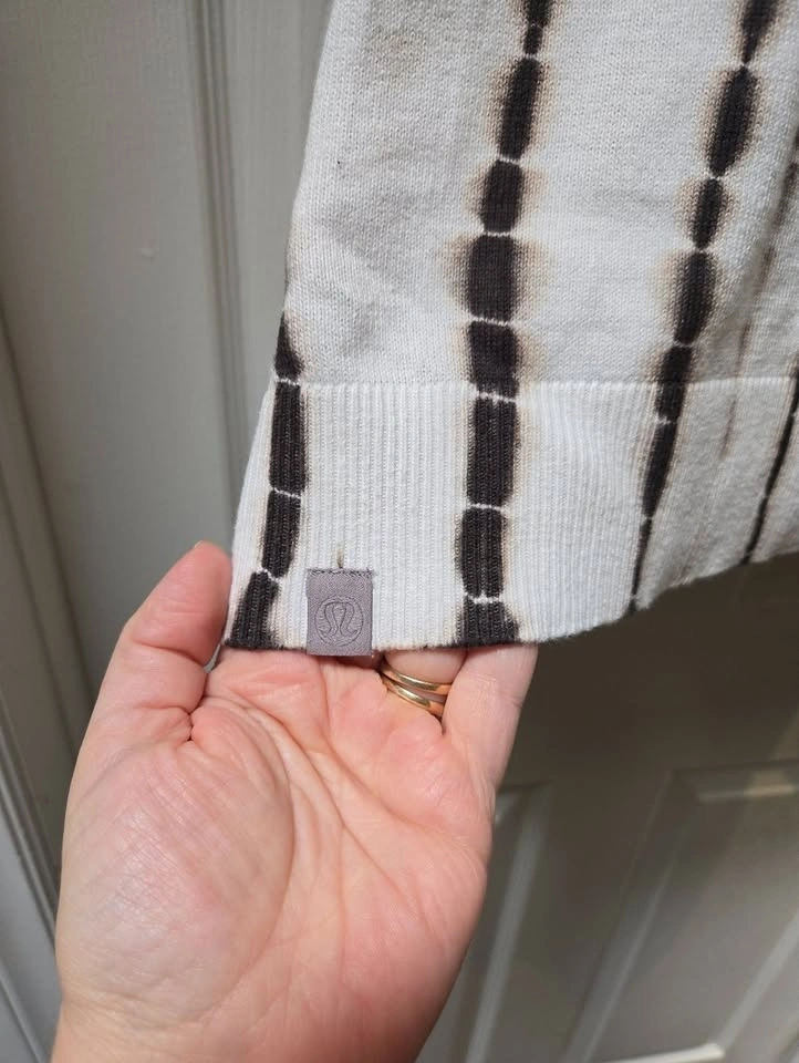 Lululemon Tie Dye Crewneck Sweater Linear Tie Dye Brown Multi Si - photo 5