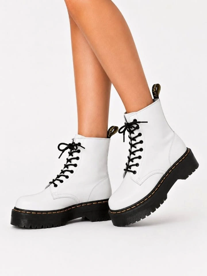 Dr. Martens Jadon White Platform Boots