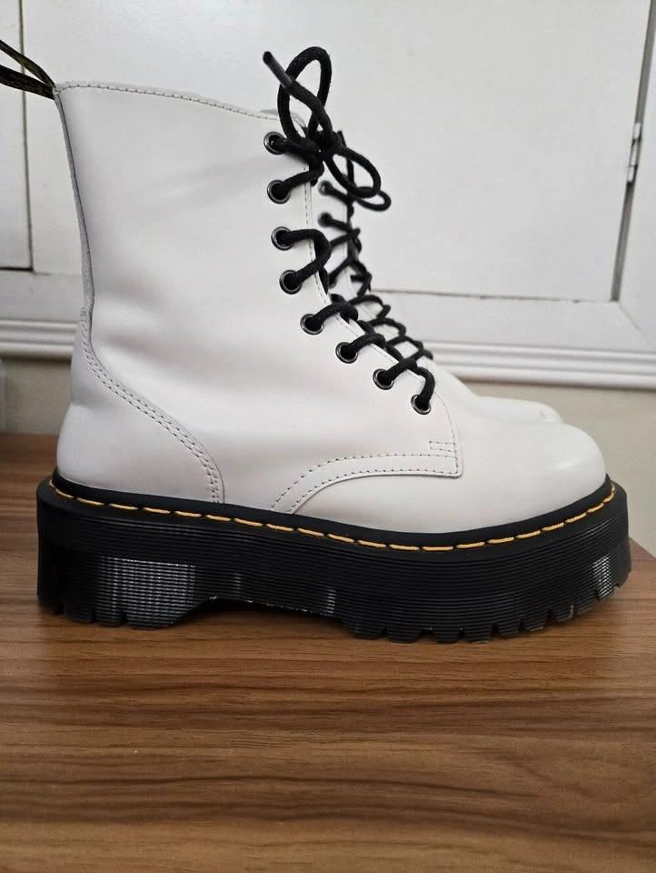 Dr. Martens Jadon White Platform Boots - photo 3