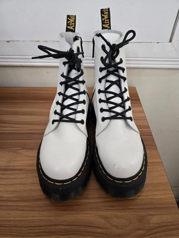 Dr. Martens Jadon White Platform Boots - photo 5