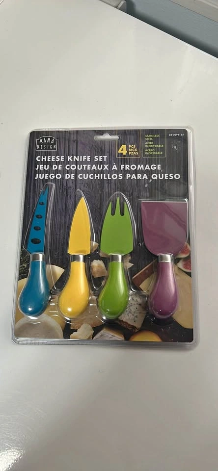 RAMA DESIGN 4pc Cheese Knife Set New Sealed