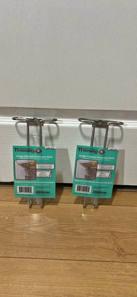 (2) Under Cabinet Stemware Rack - Hardware Resources